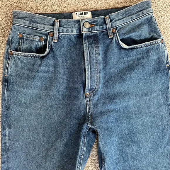 AGOLDE Riley High Rise Straight Crop Jeans - Picture 5 of 15